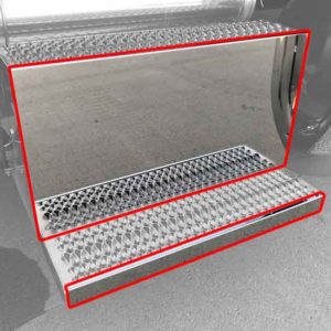 Battery Box Kit W/ Step Trim & Combo Center Panel For Peterbilt 379 & 389