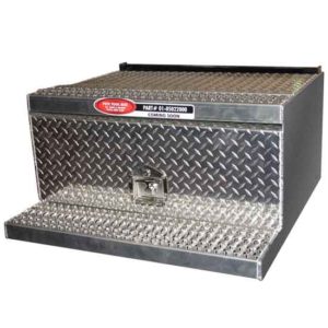 BESTfit 31 Inch Diamond Plate Aluminum New Style Step Tool Box For Peterbilt 378, 379 & 389 Glider