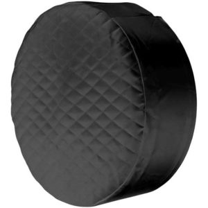 26 X 9 Inch Quilted Black Vinyl Fuel Tank Cover