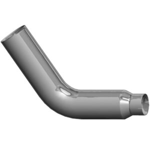 Lincoln Chrome 6-5 Inch 60 Degree Exhaust Elbow  For Peterbilt 378, 379 & 389 Glider