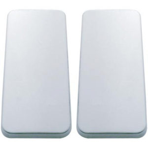 3.75 X 9 Inch Stainless Steel Vent Cover For Peterbilt - Pair