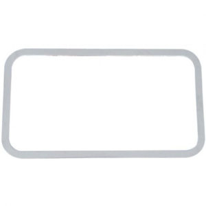 Stainless Steel Rear Sleeper Window Trim, 19 X 36 Inch For Peterbilt