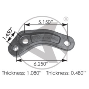 Mount-Hood Pivot For Passenger Side Replaces 13-04626R For Peterbilt 377, 378, 379