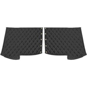 Front Fender Cover 18 Inch Black Quilted  For Peterbilt 378 & 379