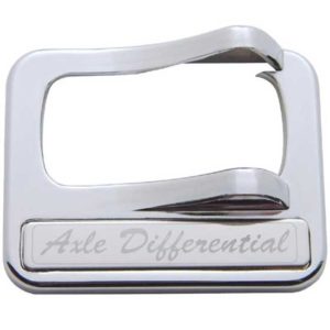 Chrome Axle Differential Switch Guard  For Peterbilt