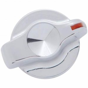 Chrome Indented AC Control Knob  For Peterbilt