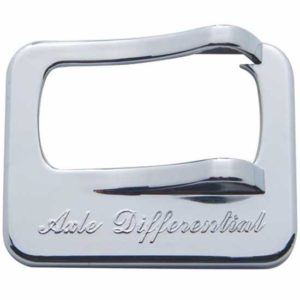 Chrome Plastic Axle Differential Rocker Switch Guard  For Peterbilt