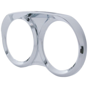 Chrome Dual Gauge Cover For Peterbilt