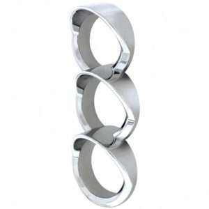 Chrome Bezel W/ Visor For 3 Gauge Cluster  For Peterbilt 579 And 587 Right Side