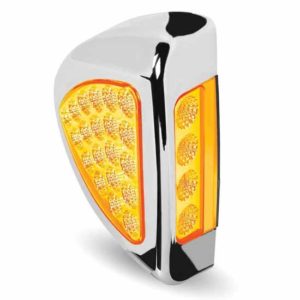 Amber LED Turn Signal & Marker Light W/ Amber Lens  For Peterbilt 378 & 379