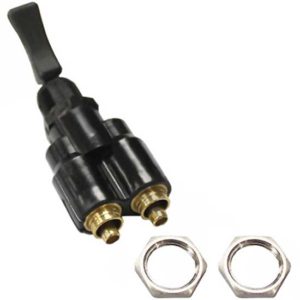 Air Toggle Switch With Paddle Style Handle & 1/4 Inch Air line Fittings For Kenworth, Volvo, Peterbilt