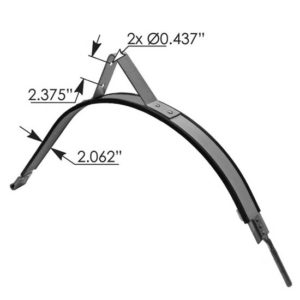 2.062 Inch Stainless Steel Fuel Tank Strap For Steps Replaces K84-1013-005 For Kenworth 24.5 Inch Tanks