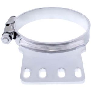 5 Inch Chrome Plated Steel Narrow Exhaust Clamp  For Kenworth T800, W900 Non-Aerocab