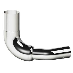 7-5 Inch Chrome Over The Frame Elbow Passenger Side For Kenworth Non-Aerocab