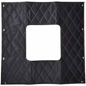 Belmor Black Quilted Winter Front For Kenworth W900L AeroCab
