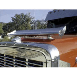 Stainless Steel Hood Wing, 9 X 42 Inch For Kenworth W900B, W900L