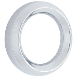 Chrome 2.25 Inch Small Gauge Bezel W/O Visor  For Kenworth K100, T600, T800 & W900