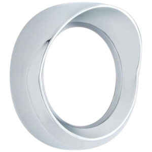 Chrome 2.25 Inch Small Gauge Bezel W/ Visor  For Kenworth K100C, K100, T600, T800, W900B, W900L