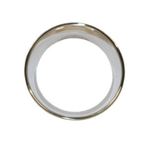 Chrome Plastic Small Gauge Bezel, Stick On For Kenworth W & T 2006+