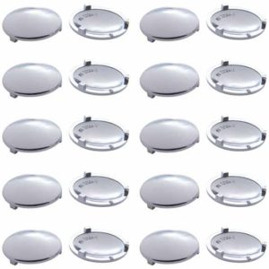Chrome Plastic Button Cover  For Kenworth - Pack Of 10
