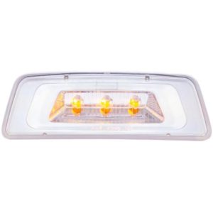 3 Diode Amber LED Clear Lens Fender Turn Signal Parking Light  For Kenworth T680, T700 & T880