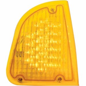 29 LED Front Turn Signal Light - Amber Light / Amber Lens Passenger Side For Kenworth T600