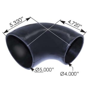 4 To 5 Inch 90 Degree Radiator Elbow For Freightliner Cascadia