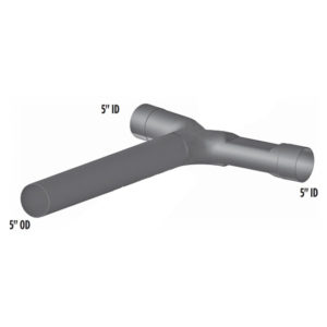 5 Inch Exhaust Y Pipe, Replaces A04-16885-024 For Freightliner Classic, FLD