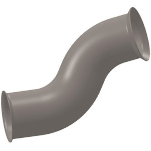 BESTfit 4 Inch Diameter Flanged Exhaust Pipe Replaces 04-27981-000 For Freightliner Cascadia 113/125