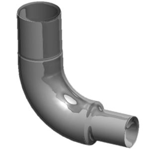 BESTfit Chrome 8 To 5 Inch Exhaust Elbow For Freightliner FL & FLD