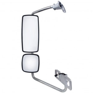 Chrome Mirror Assembly With Power & Heat For Freightliner Columbia Drivers Side