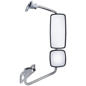 Chrome Mirror Assembly With Power & Heat For Freightliner Columbia - Passenger Side