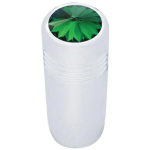 Chrome Short Toggle Switch Extension W/ Green Jewel For Freightliner