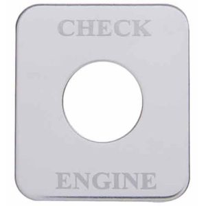 Stainless Steel Check Engine Switch Plate For Freightliner