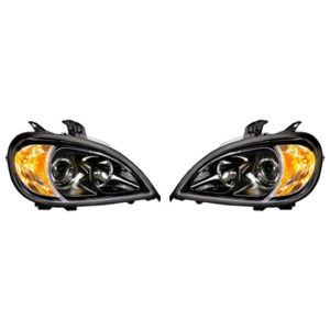 Blackout Halogen Projection Headlight Assembly For Freightliner Columbia