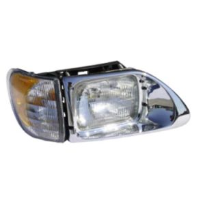 BESTfit Headlight Assembly, Passenger Side W/ Turn Signal & Bezel For International 9100I, 9200I, 9400I