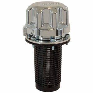 Chrome-Plated Polymer Filler-Strainer Breather Cap Assembly