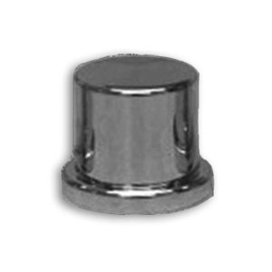 15/16 & 7/8 Inch Chrome Plastic Top Hat Nut Cover With Flange  - 10 Pack