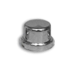 12MM & 7/16 Inch Chrome Plastic Top Hat Nut Cover with Flange  - 10 Pack