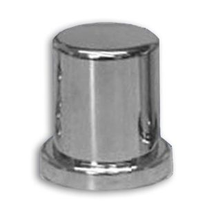 15/16 And 7/8 Inch Chrome Plastic Top Hat Nut Cover With Flange  - 10 Pack