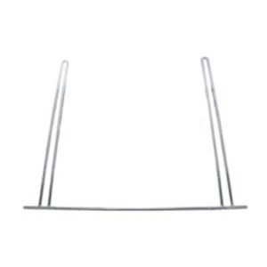 Chrome 24 X 21 Inch Anti-Sail Bracket For Mud Flaps