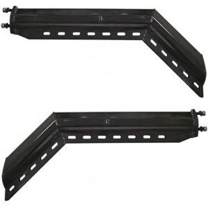 45 Degree Angle Spring Loaded Mud Flap Hangers, 30 Inch W/ Black Finish