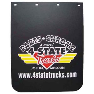 24 X 30 Inch Black 4 State Trucks Plastic Mud Flap