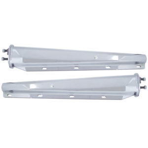 30 Inch Chrome Heavy Duty Mud Flap Hanger With 2.5 Inch Bolt Pattern