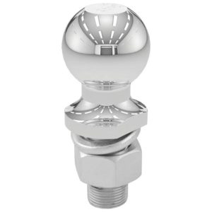 2 Inch Trailer Ball W/ 1 X 2.125 Inch Shank For 2 Inch Couplers - Rated Up To 6,000 Lbs. GTW