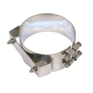 Lincoln Chrome SS 8 Inch Exhaust Straight Clamp W/ 2 Bolt Mount Design