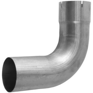 BESTfit 5 Inch ID-O.D. X 10 Inch Aluminized Steel Exhaust Elbow - 90 Degree With 6 Inch Centerline