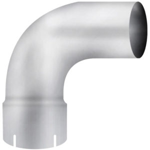 BESTfit Chrome 15 Inch 90 Degree Exhaust Elbow, 5 Inch ID To 5 Inch OD