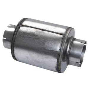 Galvanized Steel Exhaust Resonator 5 Inch Inlet With 9 Inch Body
