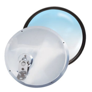 8 Inch Stainless Steel Convex Mirror Offset Mount
